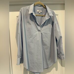Magaschoni Light Blue and Beige Top